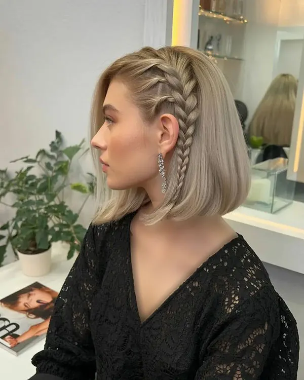 Simple updo for short hair 27