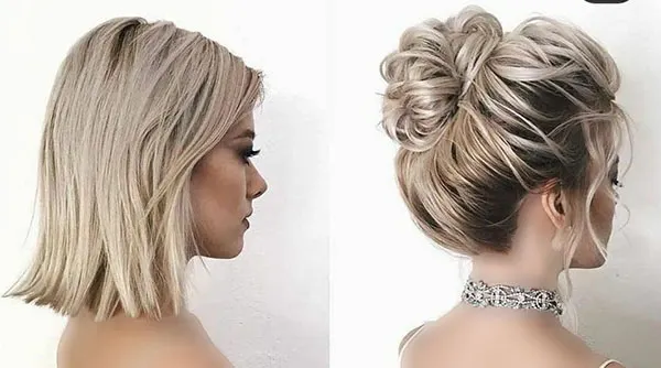 Simple updo for short hair 29