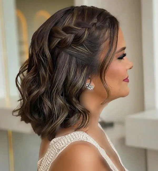 Simple updo for short hair 7