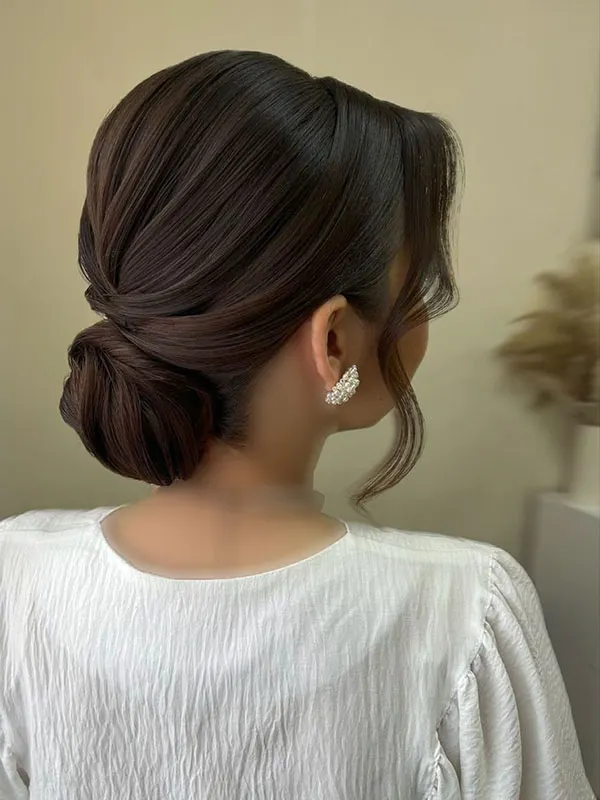 Simple updo for short hair 8