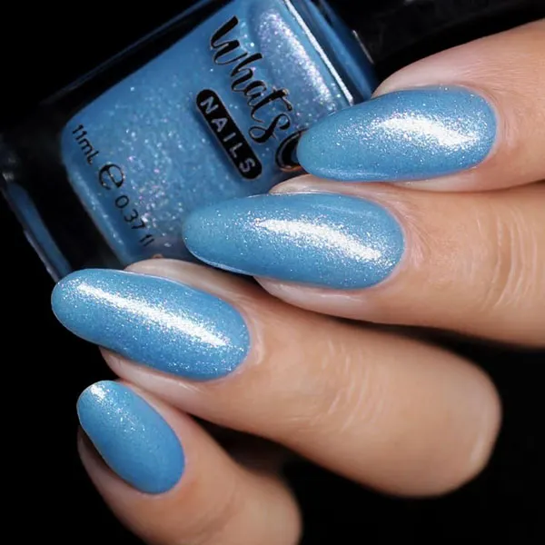 Sky blue nail polish 12