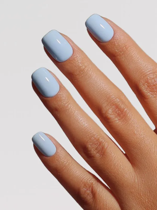 Sky blue nail polish 13