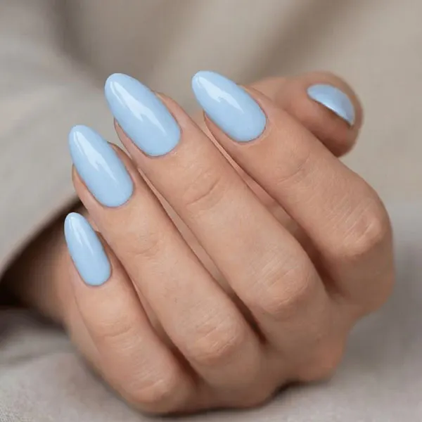 Sky blue nail polish 23