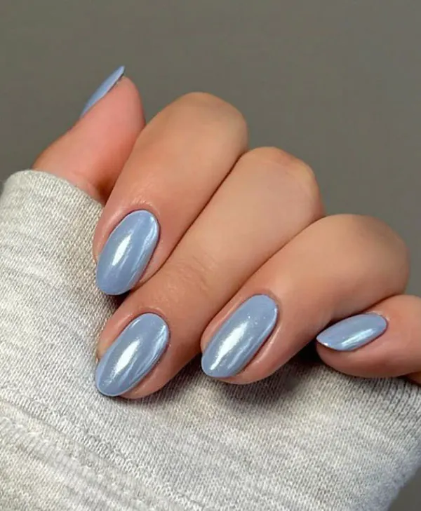 Sky blue nail polish 29