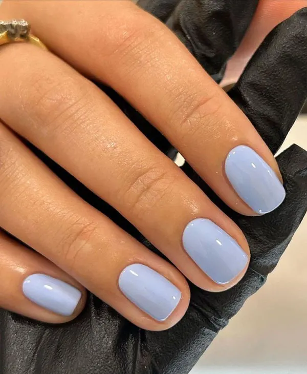 Sky blue nail polish 30