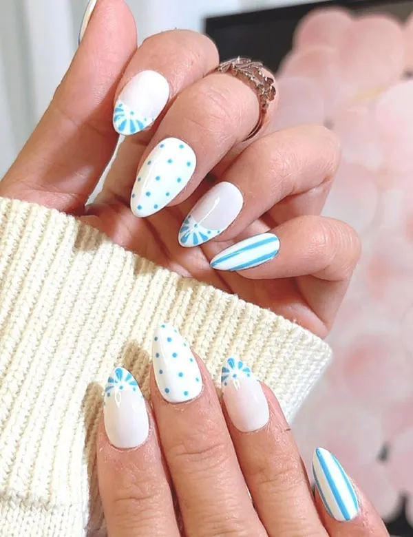 Sky blue nail polish 7