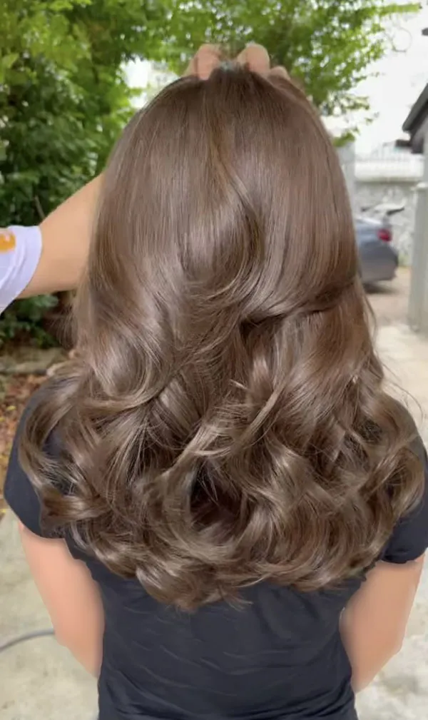 Smoky brown hair color 19
