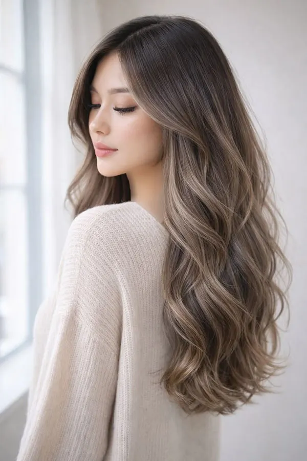 Smoky brown hair color 3