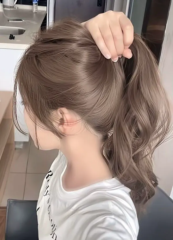 Smoky brown hair color 9