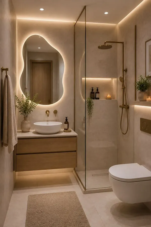 30 ایده دیزاین سرویس بهداشتی شیک که خانهات را لوکستر نشان میدهد! 17 Stylish bathroom design 16