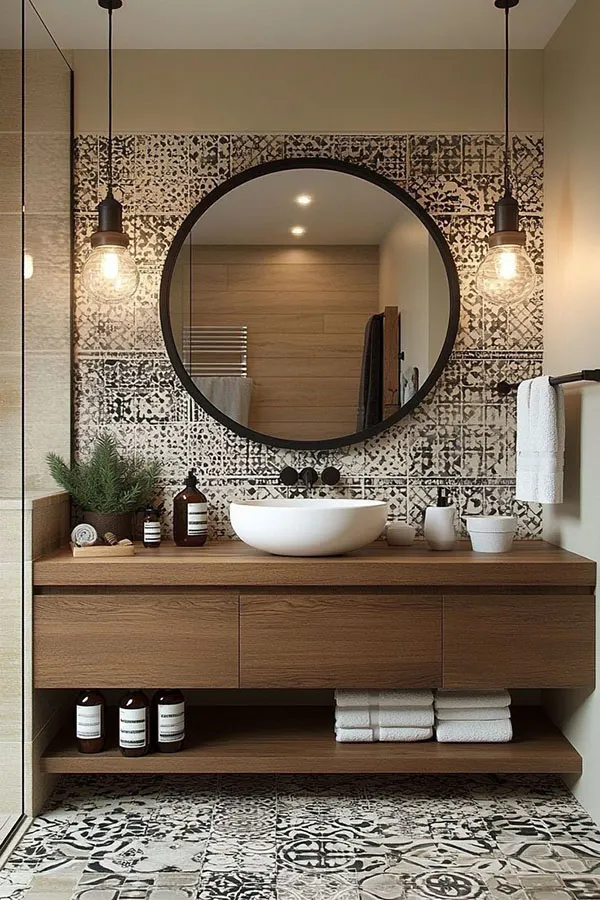 30 ایده دیزاین سرویس بهداشتی شیک که خانهات را لوکستر نشان میدهد! 32 Stylish bathroom design 29