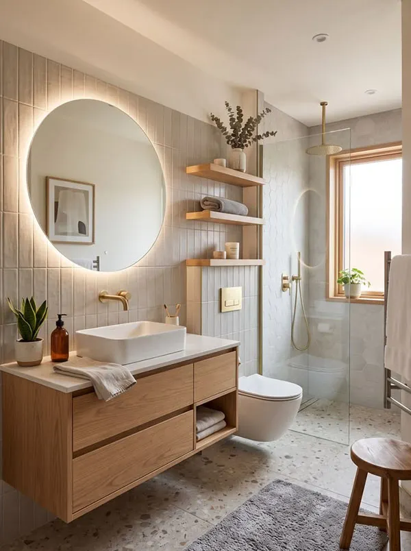 30 ایده دیزاین سرویس بهداشتی شیک که خانهات را لوکستر نشان میدهد! 34 Stylish bathroom design 30