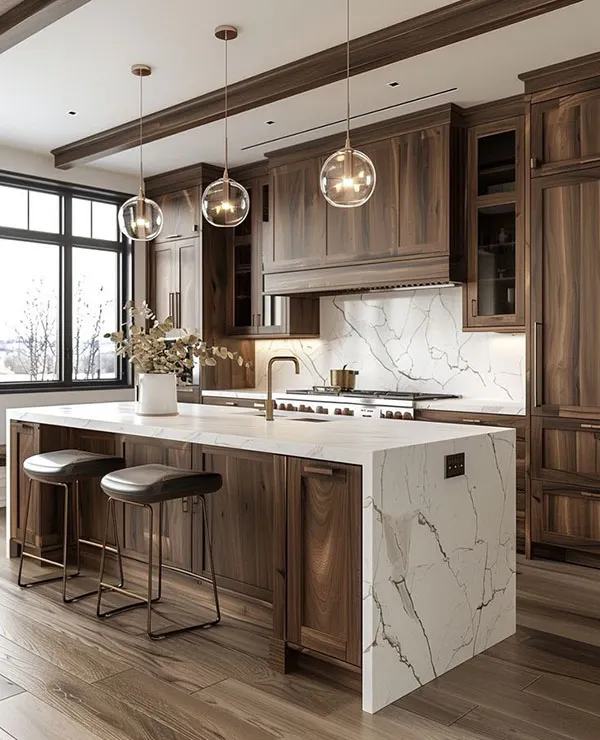 32 طرح کابینت آشپزخانه شیک؛ چیزی که هیچکس قبل از نصب به شما نمیگوید! 12 Stylish kitchen cabinet design 11