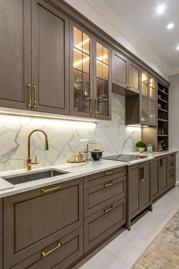 32 طرح کابینت آشپزخانه شیک؛ چیزی که هیچکس قبل از نصب به شما نمیگوید! 15 Stylish kitchen cabinet design 15