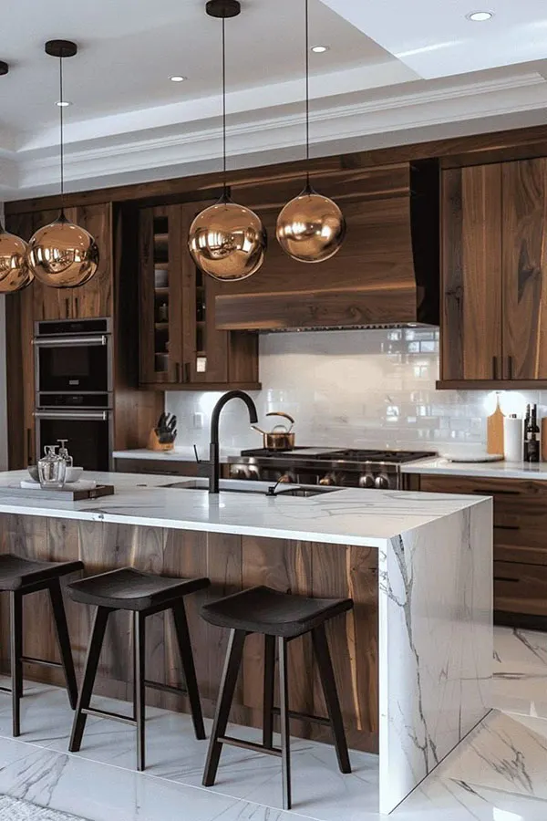 32 طرح کابینت آشپزخانه شیک؛ چیزی که هیچکس قبل از نصب به شما نمیگوید! 19 Stylish kitchen cabinet design 16
