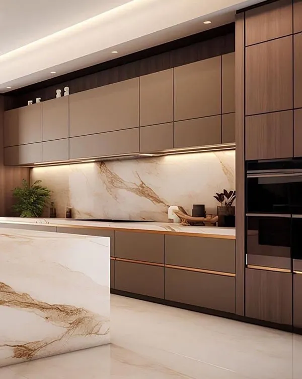 32 طرح کابینت آشپزخانه شیک؛ چیزی که هیچکس قبل از نصب به شما نمیگوید! 27 Stylish kitchen cabinet design 23