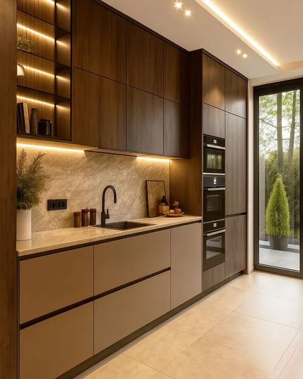 32 طرح کابینت آشپزخانه شیک؛ چیزی که هیچکس قبل از نصب به شما نمیگوید! 30 Stylish kitchen cabinet design 26