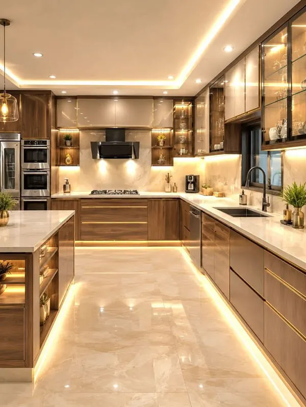 32 طرح کابینت آشپزخانه شیک؛ چیزی که هیچکس قبل از نصب به شما نمیگوید! 32 Stylish kitchen cabinet design 28