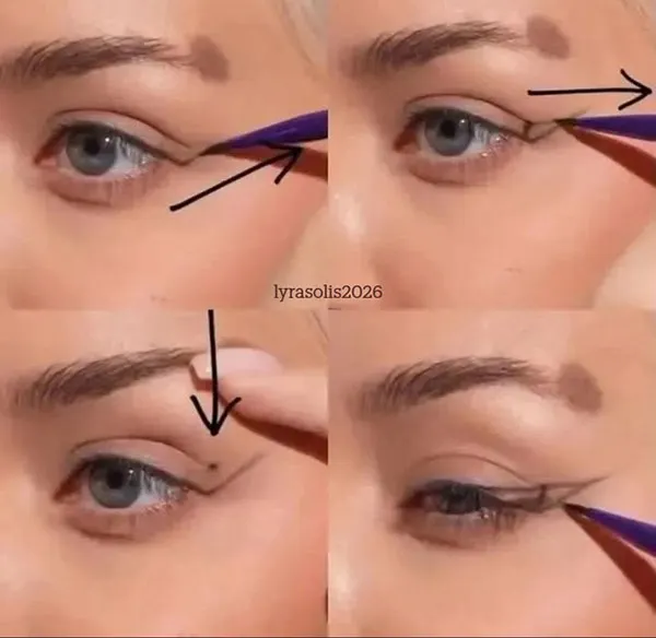 اموزش خط چشم ساده: 5 تکنیک کاربردی برای شروع! 16 Tutorial Simple EyeLine 15