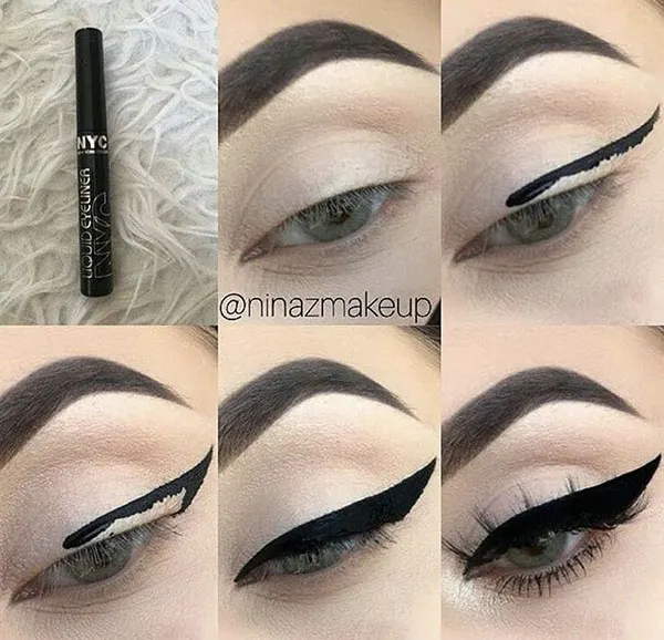 اموزش خط چشم ساده: 5 تکنیک کاربردی برای شروع! 23 Tutorial Simple EyeLine 19