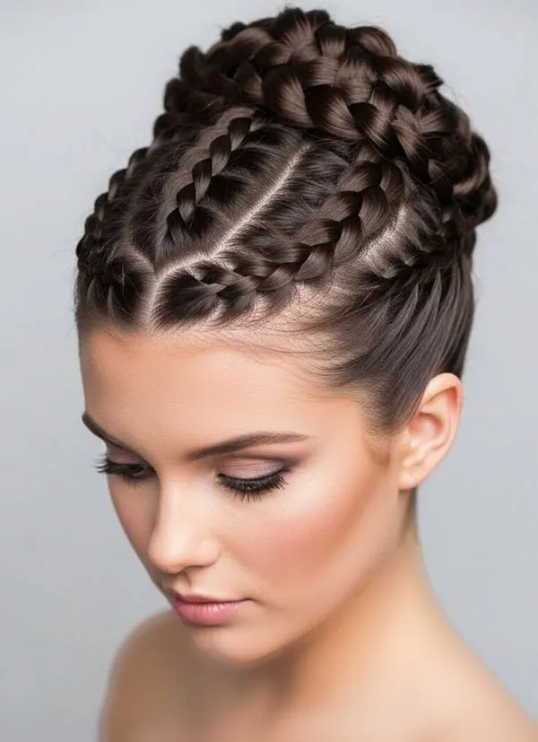 Types of formal hairstyles featuring braids 10