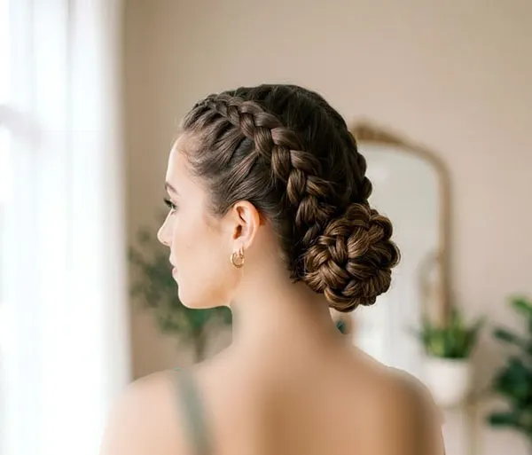 Types of formal hairstyles featuring braids 11