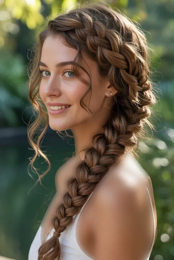 Types of formal hairstyles featuring braids 12