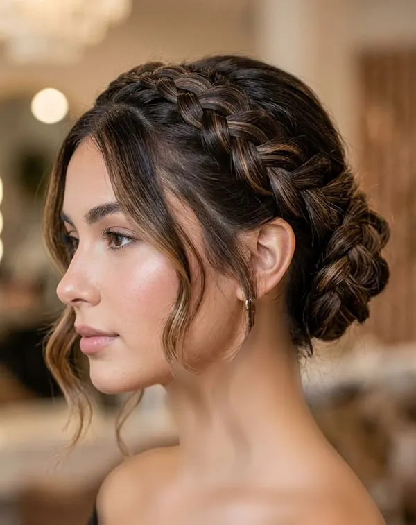 Types of formal hairstyles featuring braids 20