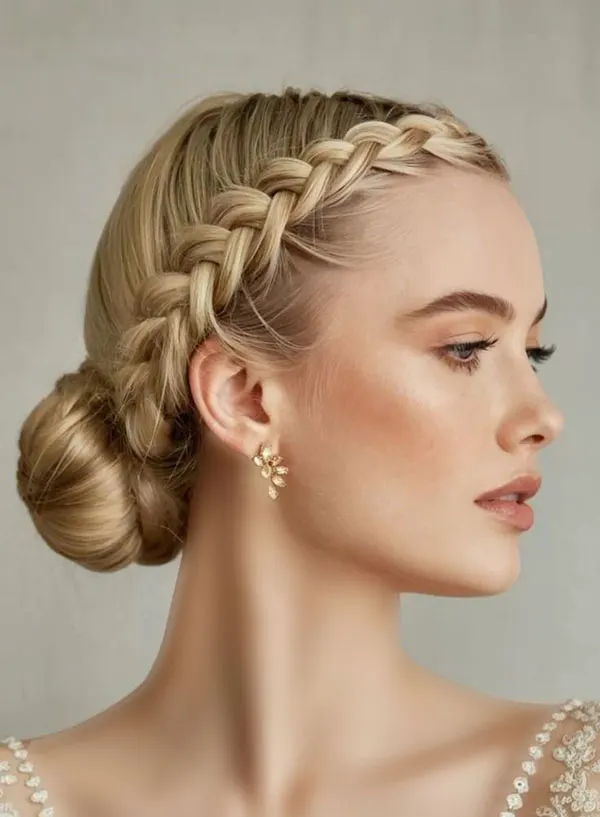 Types of formal hairstyles featuring braids 21