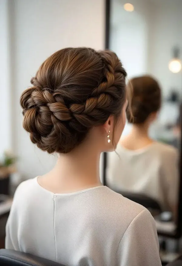 Types of formal hairstyles featuring braids 31
