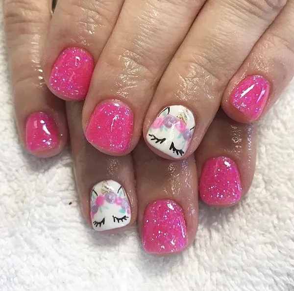 Unicorn nail designs for kids 10