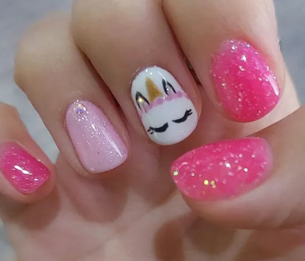 Unicorn nail designs for kids 18