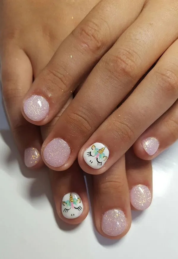 Unicorn nail designs for kids 2