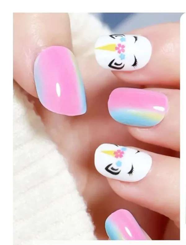 Unicorn nail designs for kids 24