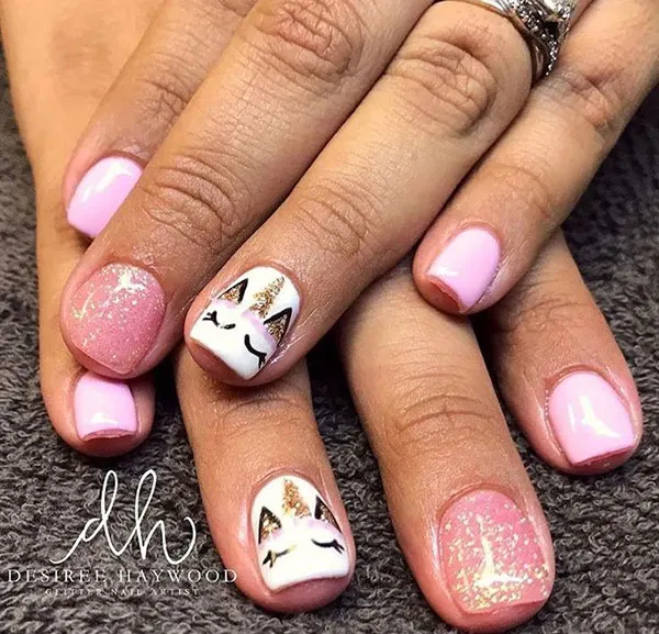 Unicorn nail designs for kids 30