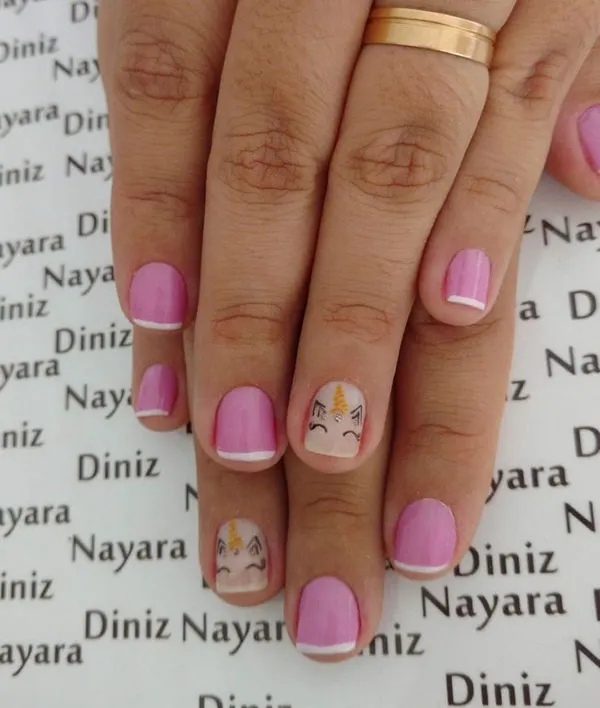 Unicorn nail designs for kids 32