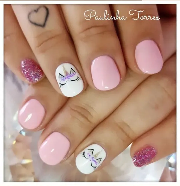 Unicorn nail designs for kids 6