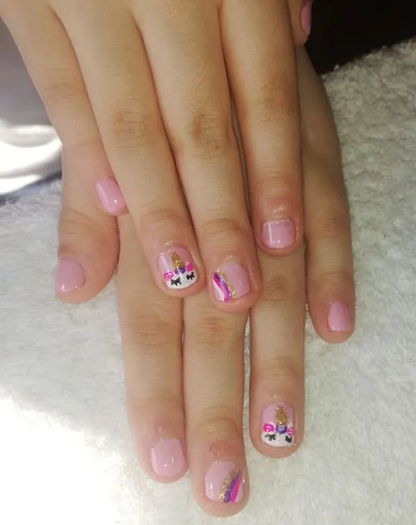 Unicorn nail designs for kids 7