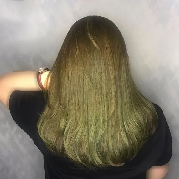 Very light olive hair color 10