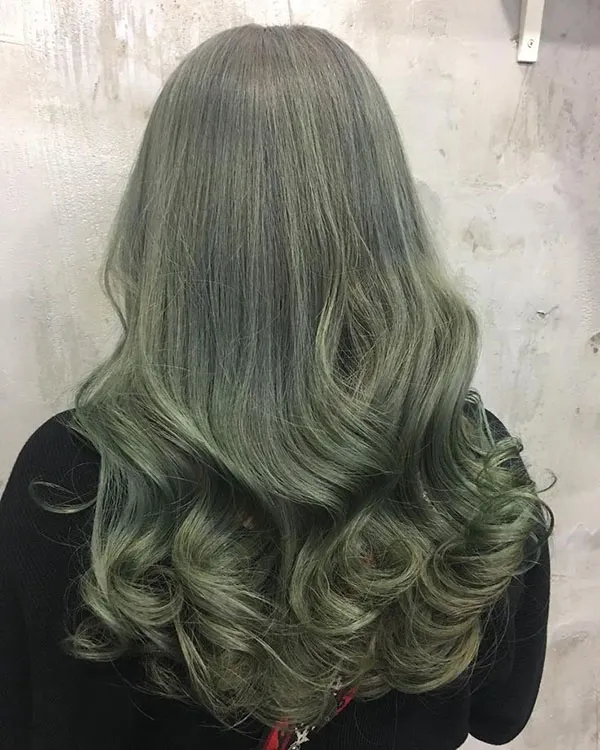 Very light olive hair color 11