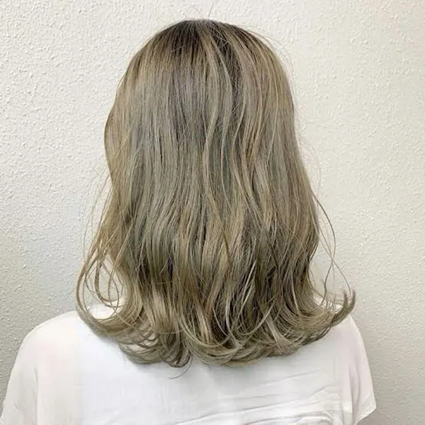 Very light olive hair color 14