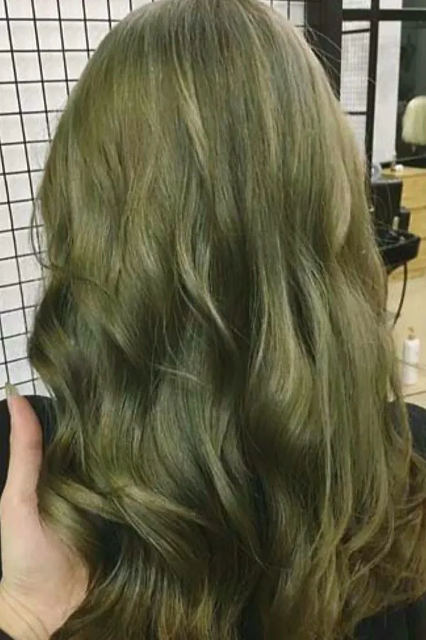 Very light olive hair color 15