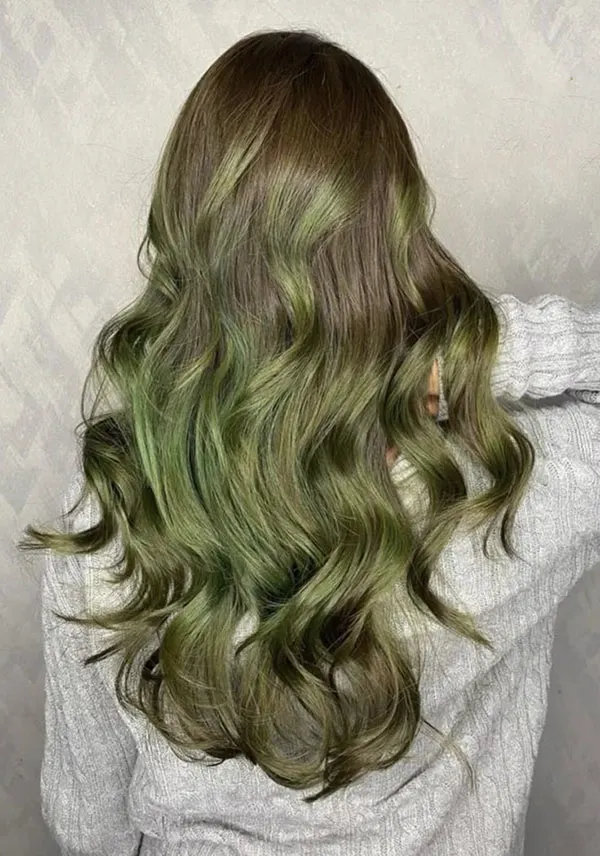 Very light olive hair color 16