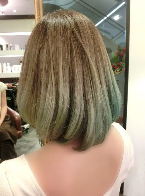 Very light olive hair color 17