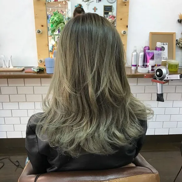 Very light olive hair color 18