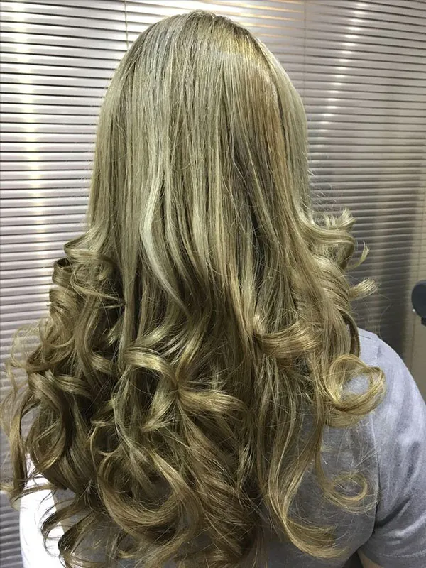 Very light olive hair color 22