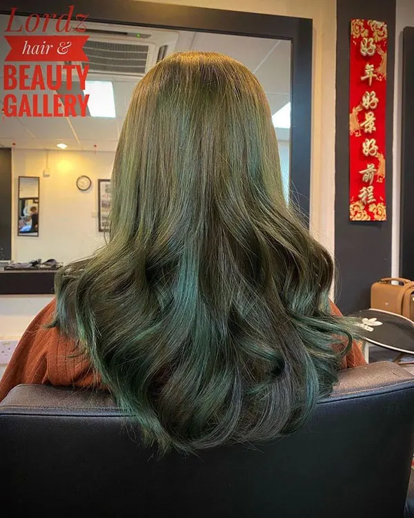 Very light olive hair color 3