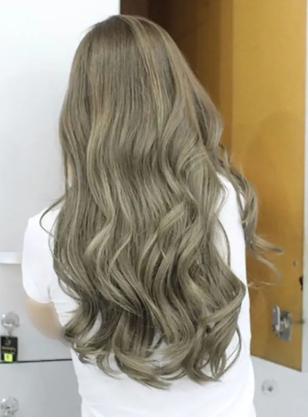 Very light olive hair color 4