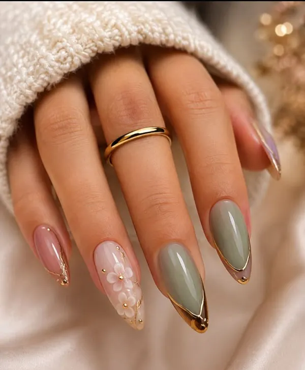 32 طرح ناخن برای عروسی | انتخابهایی که از مد نمیافتند! 4 Wedding nail designs 2