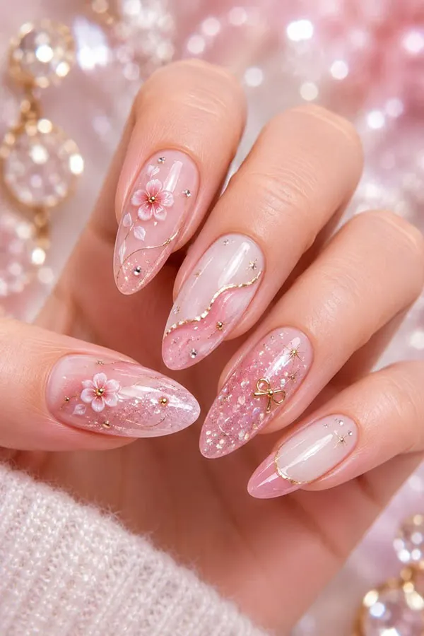 32 طرح ناخن برای عروسی | انتخابهایی که از مد نمیافتند! 33 Wedding nail designs 23